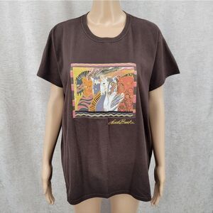 Laurel Burch Horses Moroccan Mares T Shirt Tee Short Sleeves Cotton XL
